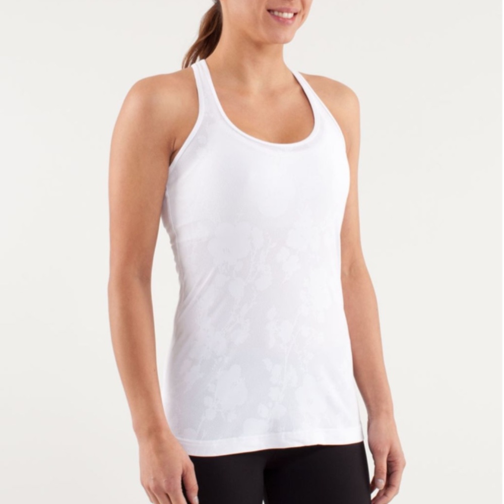 Lululemon Cool Racerback - floral mesh (size 4)